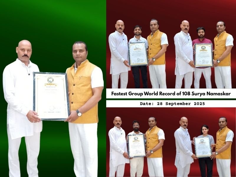 108 Surya Namaskar-Fastest Group World Record